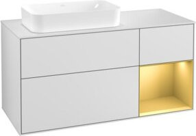 V&B Waschtischunterschrank Finion in Weiß lackiert, Breite: 120 cm, Tiefe: 50,1 cm, Höhe: 50,1 cm - Bild 1