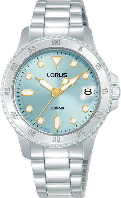 Lorus Damenuhr, Quarz, Edelstahl, Blau, 34 mm, 10 ATM - Bild 1