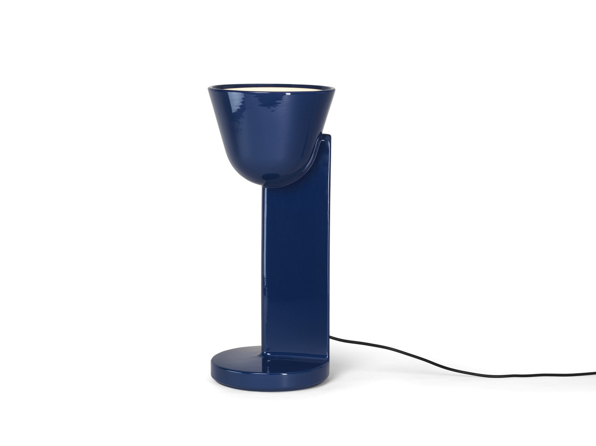Flos Céramique Tischleuchte in Blau mit dimmbarer E27 Fassung - Bild 2