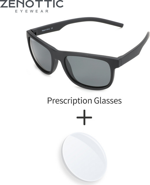 ZENOTTIC Sonnenbrille, Tr90, Vollrand, quadratisch, schwarz, Herren, polarisiert - Bild 1