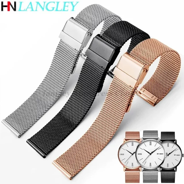 Daniel Wellington Uhrenarmband Milanese Loop, Edelstahl, Silber, Unisex - Bild 1
