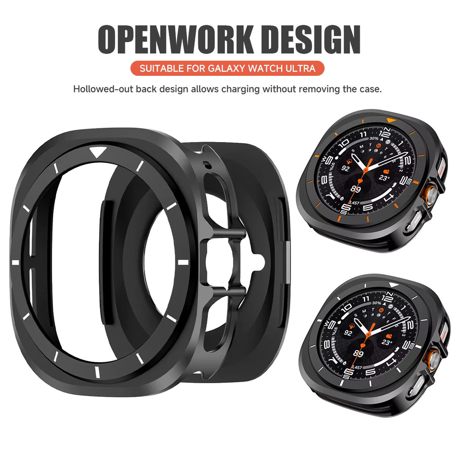 OAKCHARM Schutzhülle für Samsung Galaxy Watch 7 Ultra 47 mm, Edelstahl, Unisex - Bild 2