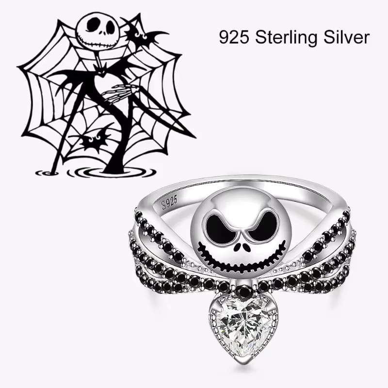 Hasbro Charm-Ring, Schwarz, Emaille, Kristall, Unisex - Bild 2