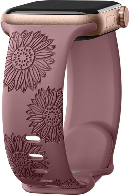 GadgetGrip Uhrenarmband Silikon, Sonnenblumen, gray, Unisex - Bild 1