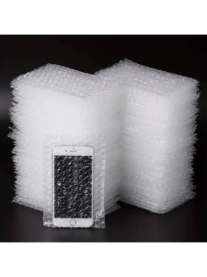 100 Stück transparente Luftpolsterversandtaschen mit Selbstklebeverschluss aus Kunststoff - Bild 6