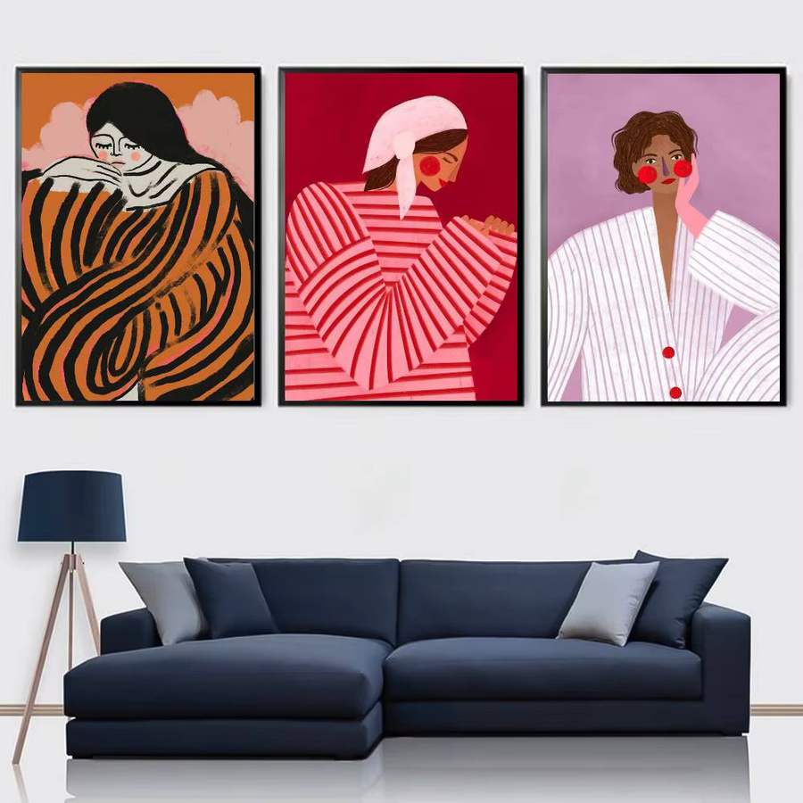 Modernes Poster S-Sofia Lind Art von Einfachheit in Multicolor als Wandkunst für dein Zuhause oder Büro - Bild 4