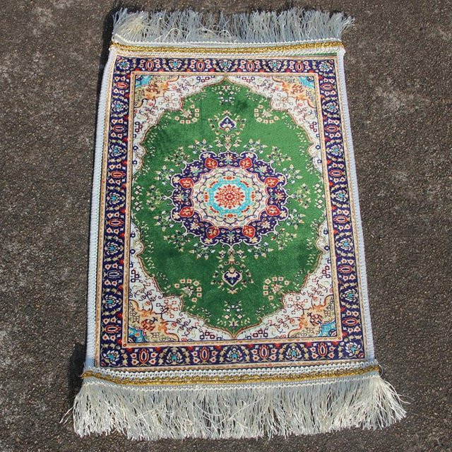 Islamische Gebetsmatte von Yiran Furniture mit floralem Design in Multicolour, B/T: 35 x 40 cm - Bild 1