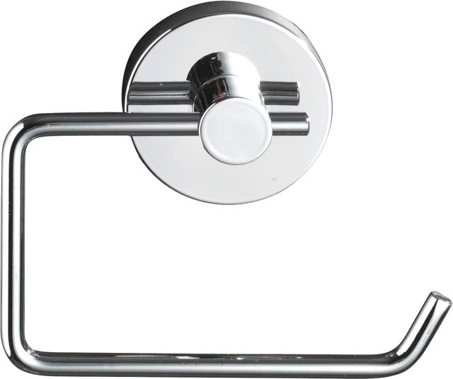 Wenko Vacuum-Loc Toilettenpapierhalter Milazzo in Chrom und Weiß - Bild 1