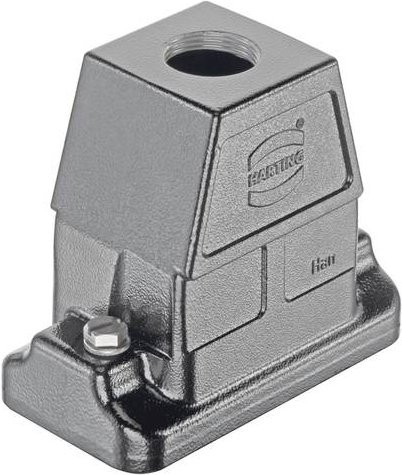 HARTING Tüllengehäuse aus Aluminium in Grau, Artikelnummer 19 39 710 0447 - Bild 1