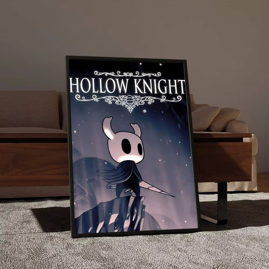 Hollow Knight Anime Poster von Rastar, selbstklebende Wandkunst aus weißem Kraftpapier in Mehrfarbig, rechteckig - Bild 5