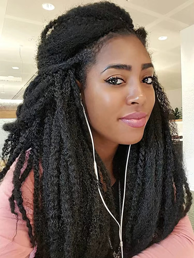 SHES BEAUTY Marley Twist Synthetisches Haar, 18 Zoll, 8 Stränge/Packung - Bild 4