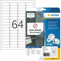 Herma Sichtreiter-Etiketten Nr. 4201 Universal, Weiß, A4, 25 Bogen mit 1600 Etiketten - Bild 2