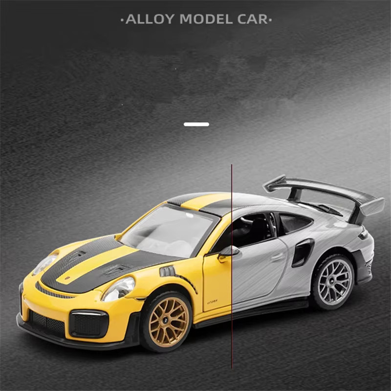 KaKBeir 911 GT2 RS Sportwagen Modell, 1:32, Metall, mit Licht und Sound - Bild 2