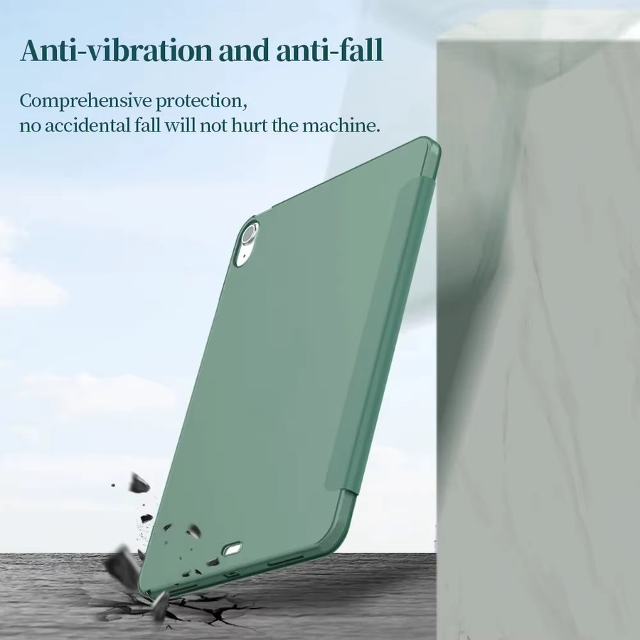 Faltbare Tablet-Hülle aus PU-Leder für Apple iPad Air, Pro, Mini und verschiedene Modelle in Grün - Bild 4
