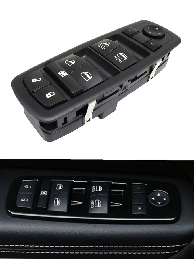 Malcayang Master Fenster Control Schalter 9 + 3 Pin für Dodge Ram 1500 2500 3500 2009-2012 in Schwarz - Bild 5
