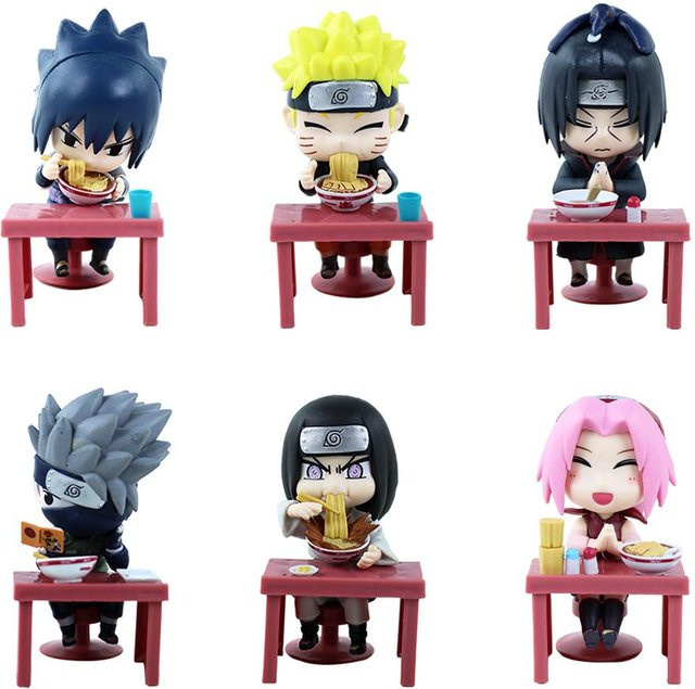 Yiran toy Naruto Shippuden Ramen-Thema Blind Box Chibi Mini PVC Anime Figuren - Bild 1