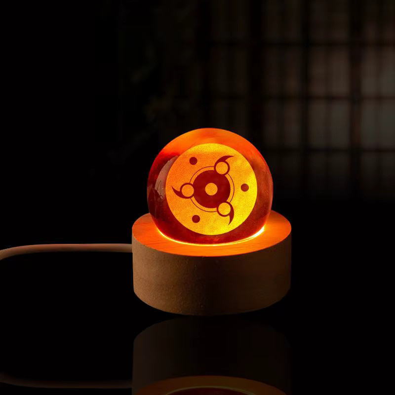 Bandai Naruto Sharingan Kristallkugel, Lampe, mit LED-Lichtbasis - Bild 1