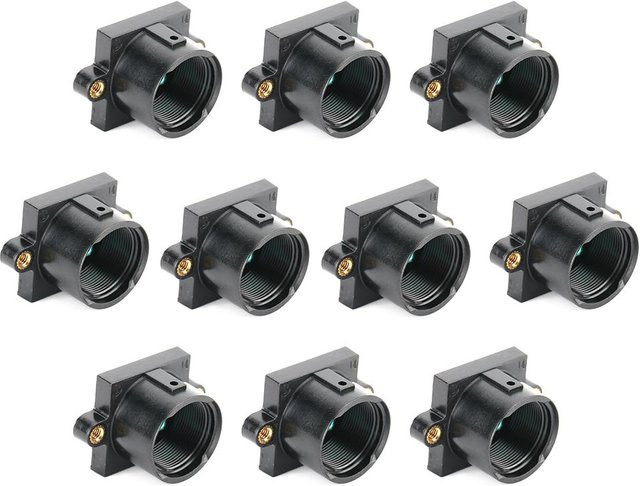 Neoglint 10 Stück Kameraobjektivhalterung Stützadapter M12x0.5 mit Filter in Schwarz - Bild 1
