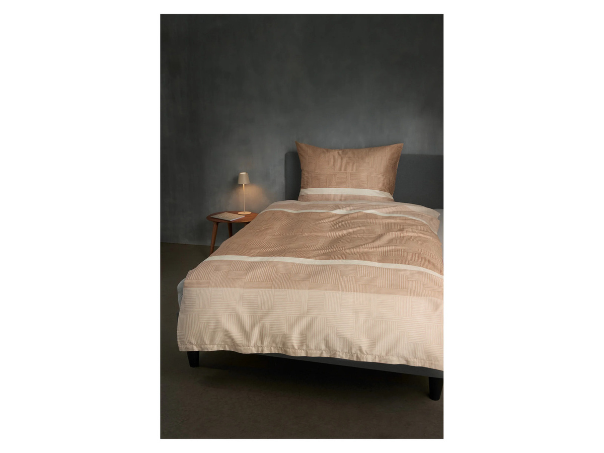 LOOKS BY WOLFGANG JOOP Mako-Satin Bettwäsche aus Baumwolle in Beige, B/H: 155 x 220 cm mit Kissenbezug 80 x 80 cm - Bild 2
