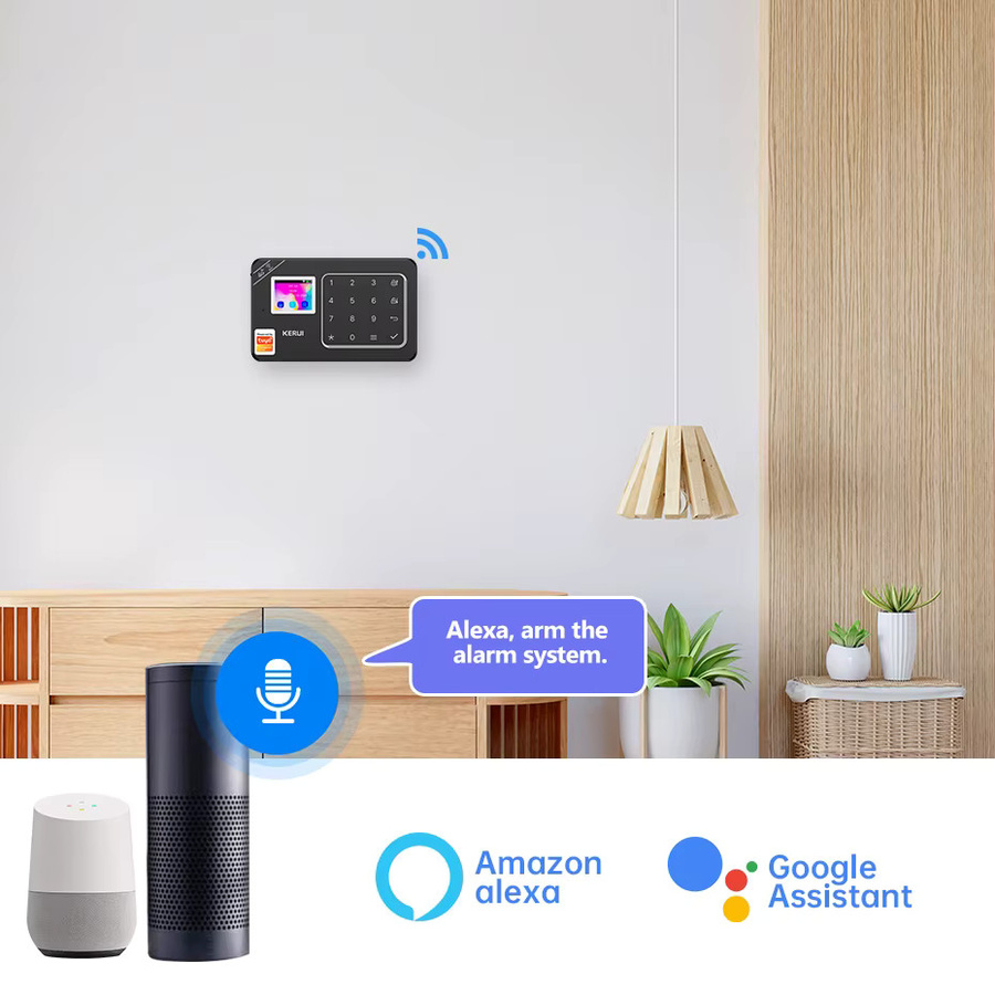 KERUI W184 Hausalarm System Schwarz 4G und WiFi Sicherheitsschutz mit Tuya Smart App und Fernbedienung - Bild 4