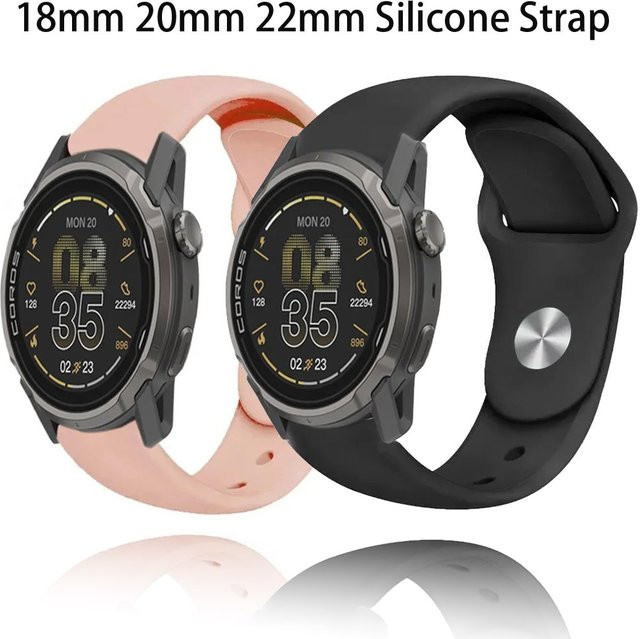 COROS Uhrenarmband Silikon, Schwarz, Unisex - Bild 1