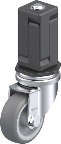Blickle LRA-TPA 50G-EV05 Lenkrolle in Grau und Silber mit Kunststoffrad, Rad-Durchmesser: 50 mm, Tragfähigkeit: 50 kg - Bild 1