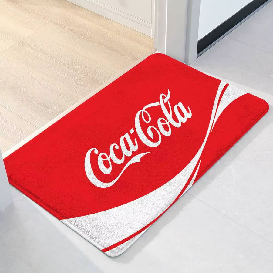 Coca Cola Fußmatte rot saugfähig und schmutzabweisend - Bild 5