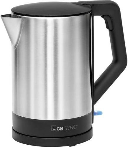 Clatronic Wasserkocher WKS 3692 aus Edelstahl in Schwarz und Silber - Bild 1