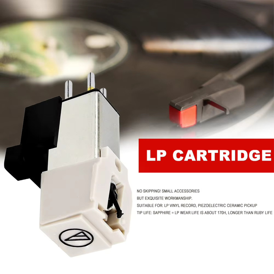 Audio-Technica AT3600L Diamant Nadel in Weiß für Plattenspieler als magnetische Patrone mit Stylus für LP Vinyl - Bild 3