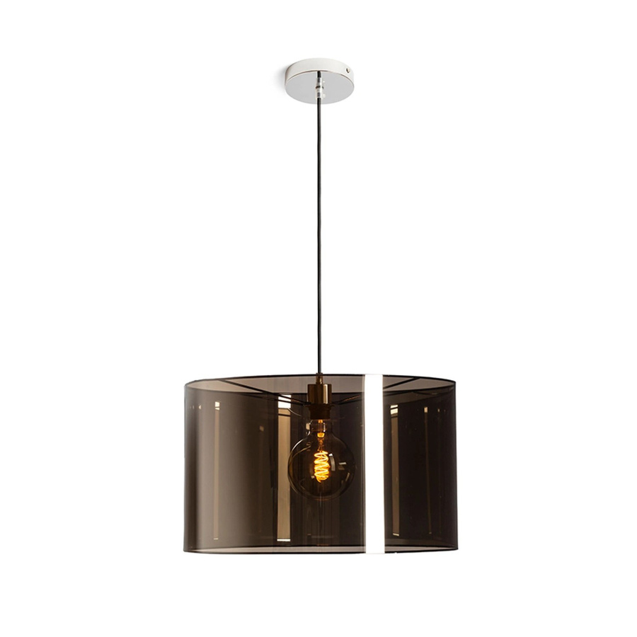 Rendl Pendelleuchte Fancy 50 in Chrom und Rauchgrau mit 15 W - Bild 2