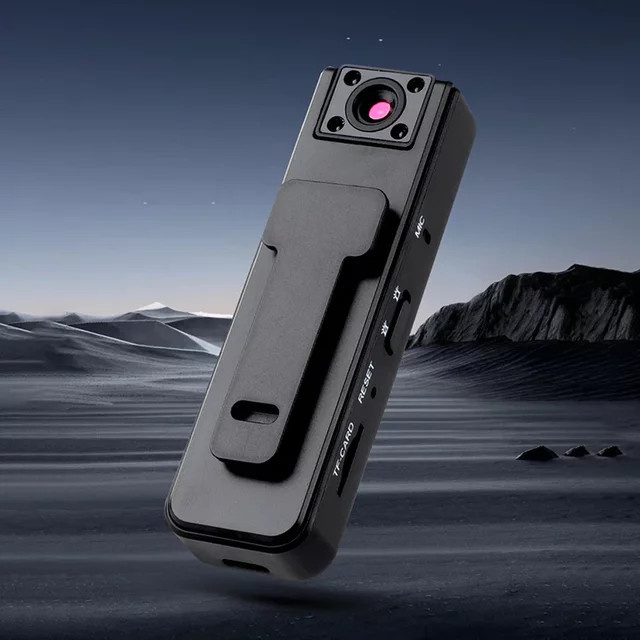 DIXSG Mini A9 Handkamera 1080P HD mit Infrarot-Nachtsicht und Rückclip-Funktion in Schwarz - Bild 1