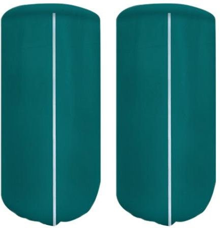 Corefit Pflanzenschutzhülle gegen Frost aus Polyester mit Reißverschluss und Kordelzug, 2er-Set, Farbe: Grün/Petrol, B: 120 cm, H: 180 cm - Bild 1