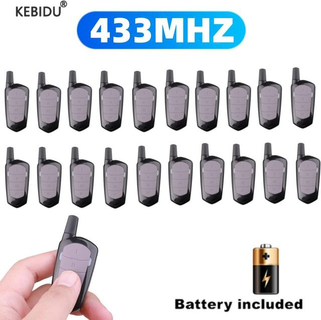 kebidumei Universal Auto Copy Fernbedienung mit 4 Schlüsseln für Garagentore und Gadgets, 433,92 MHz, Rot und Schwarz - Bild 1