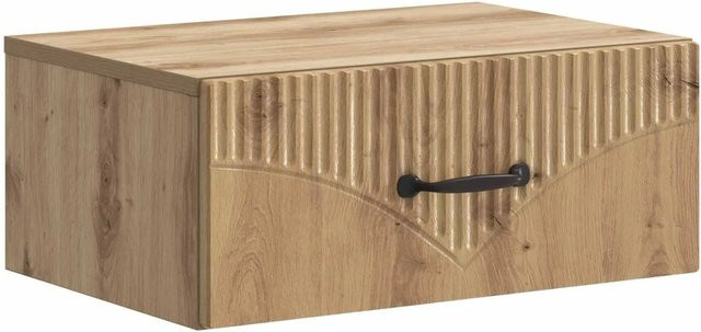 vidaXL Wandmontierter Nachttisch Artisan-Eiche, Farbe Braun, B/T/H: 49 x 34,5 x 20 cm - Bild 1