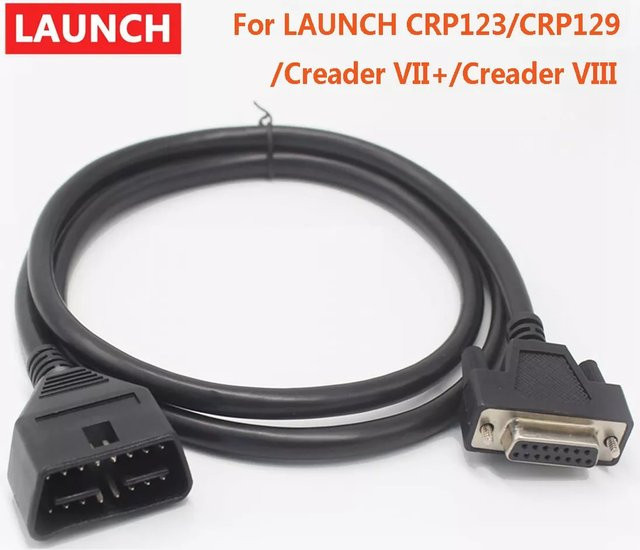 LAUNCH Original GDS OBD Haupttestkabel in Schwarz für X431 CRP123 CRP129 Creader VII+ Creader VIII - Bild 1