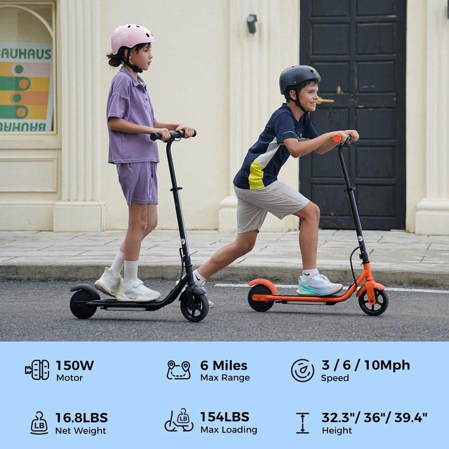 K2Pro Elektroroller Kinder orange 6-12 Years Old - Bild 4