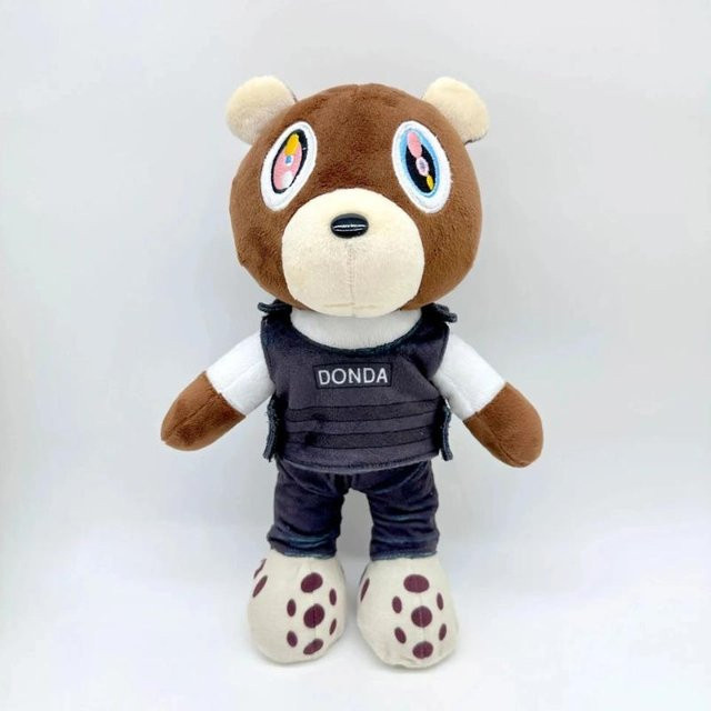 Bliboli Kawaii Kanye Dropout Bär, Teddybär Plüschtiere, braun, 30 cm - Bild 1
