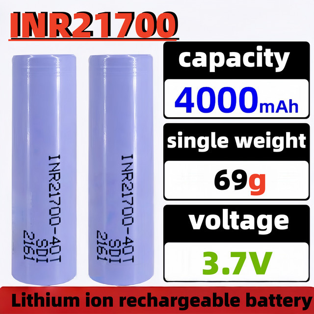 Roza Cinnie 21700 Lithium-Ionen-Akku 4000mAh 3,7V mit 30A Hochleistungs-Entladung - Bild 1