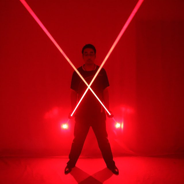 TEMLASER Roter Laserschwert, Doppelköpfiger Laser, Bühnen-Performance-Requisiten - Bild 1