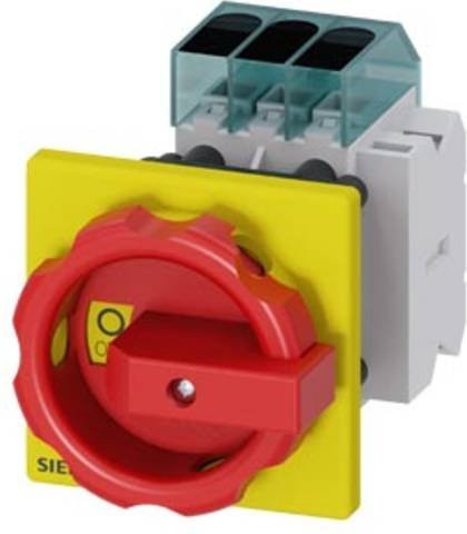 Siemens Lasttrennschalter 3polig 40 A 16 mm² 1 Schließer 1 Öffner Rot Gelb 690 V/AC 3LD33541TK53 - Bild 1