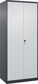 C+P Wäsche-Spind Classic PLUS mit 2 Abteilen, anthrazitgrau und lichtgrau, H x B x T: 185 x 80 x 50 cm - Bild 1