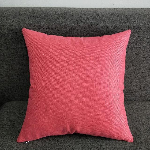 Yiran Furniture Kissenbezug aus Leinenstoff in Pink, Rechteckiges Wurfkissen für Sofa, Büro oder Auto, B/H: 60 x 40 cm - Bild 1