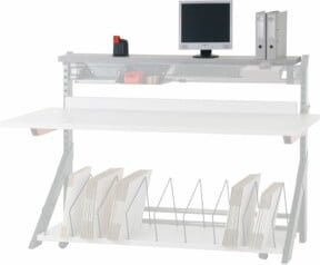 Rocholz Ablagebord MODUL 5000 in Weiß, Breite: 170,5 cm, Tiefe: 29,5 cm - Bild 1