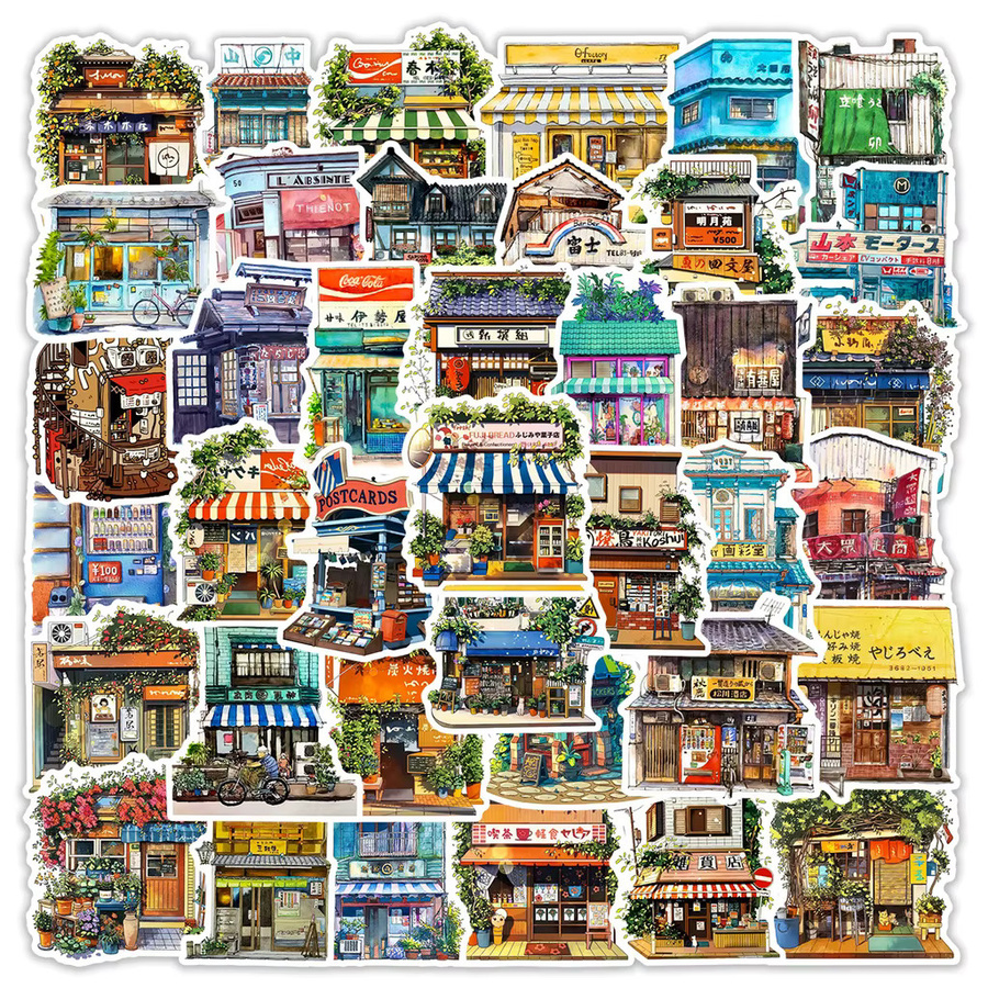 50 Stück kreative Kawaii Aufkleber für Telefon und Laptop von BulingBulingStickers Store in Multicolour - Bild 2