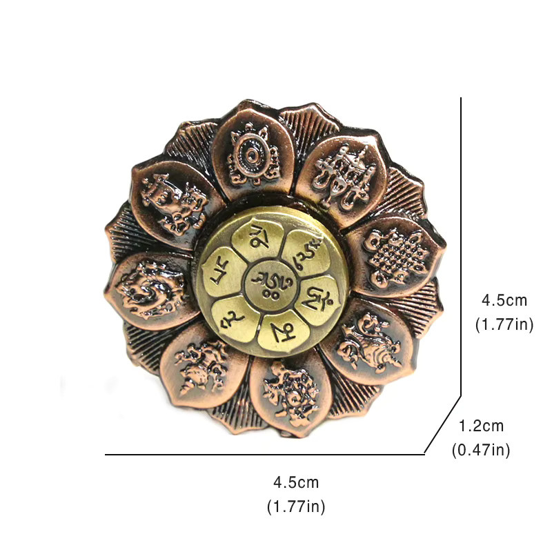 soulbao Buddha's Eye Lotus Wheel Fingertip Top Fidget, Stressabbau-Spielzeug - Bild 4