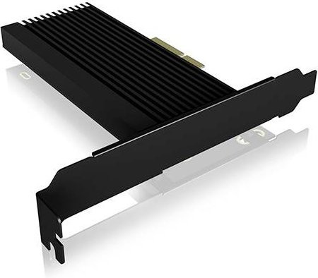 Icy Box IB-PCI208-HS PCIe x4 M.2 SATA SSD Controller mit 1 Port in Schwarz - Bild 1