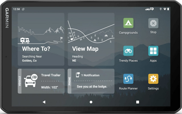 Garmin Camper 895 Navigationsgerät für Wohnmobile und Campingbusse in Schwarz mit Wi-Fi - Bild 1