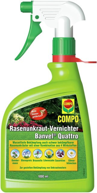 Compo Banvel Quattro AF Rasenunkraut-Vernichter, 1000 ml - Bild 1