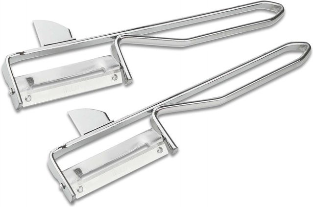 FMprofessional Sparschäler-Set aus Edelstahl in Silber, 2 Stück, Länge: 15 cm - Bild 1