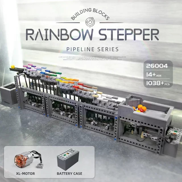 CETYL Der Regenbogen-Stepper, Technische Serie, Montagesteine, 1.038 Teile, ab 14 Jahren - Bild 1